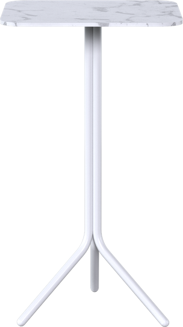 White Poseidon Bar Table